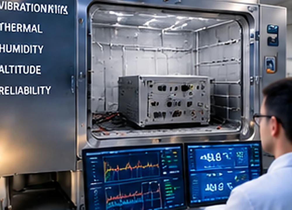 Electronic equipment undergoing environmental reliability testing